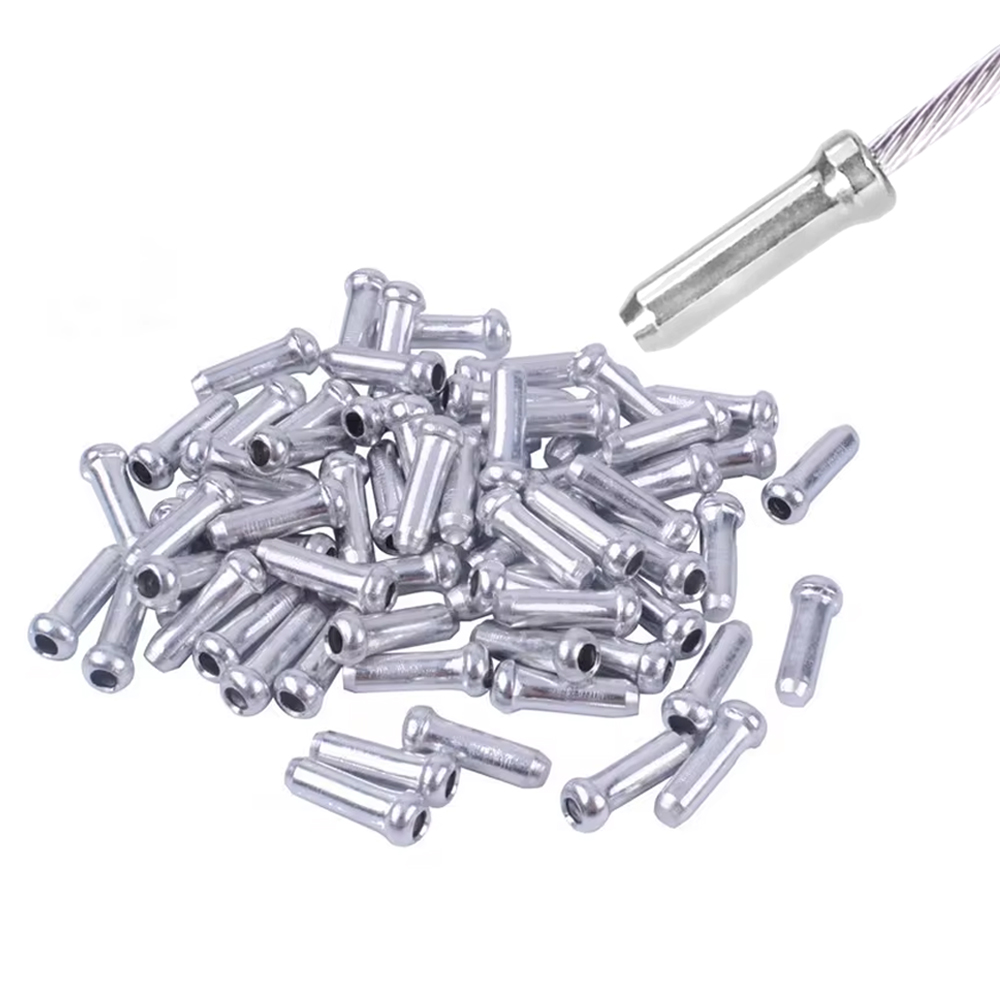 Tippet Line - 100pcs Bicycle Brake Shifter Cable Tips