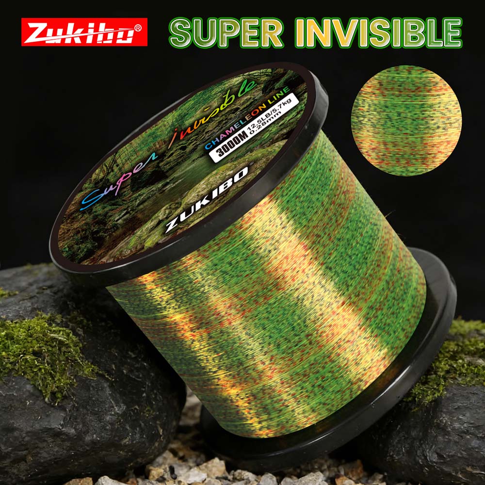 ZUKIBO 3D Speckle Line Yellow  - đánh giá và giá Fluorocarbon Line